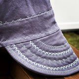 Grey with White Stitching Welding Cap