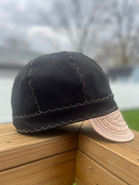 Black with Tan Bill Welding Cap
