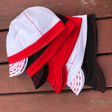 Pack of 5 Black Red White Welding Caps