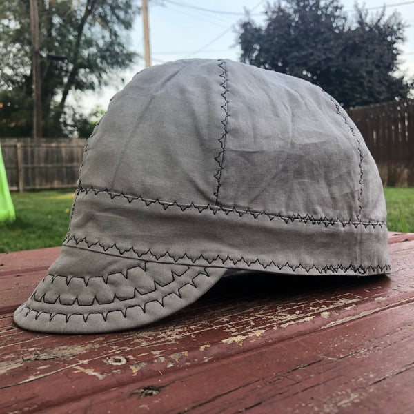 Light Grey With Black Stitching Welding Cap