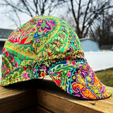 Green Paisley Welding Cap