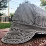 Light Grey With Black Stitching Welding Cap