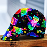 Flying Rainbow Unicorn Cats Welding Cap