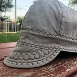 Light Grey With Black Stitching Welding Cap