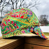 Green Paisley Welding Cap