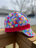 Bright Triangles Pink Band Welding Cap