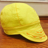 High Visibility Welding Cap Neon Yellow with Orange Stitching