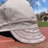 Light Grey with Light Pink Stitching Welding Cap