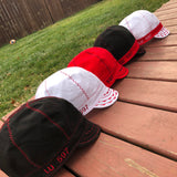 Pack of 5 Black Red White Welding Caps