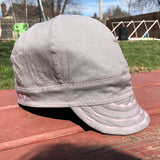 Light Grey with Light Pink Stitching Welding Cap
