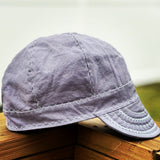 Grey with White Stitching Welding Cap
